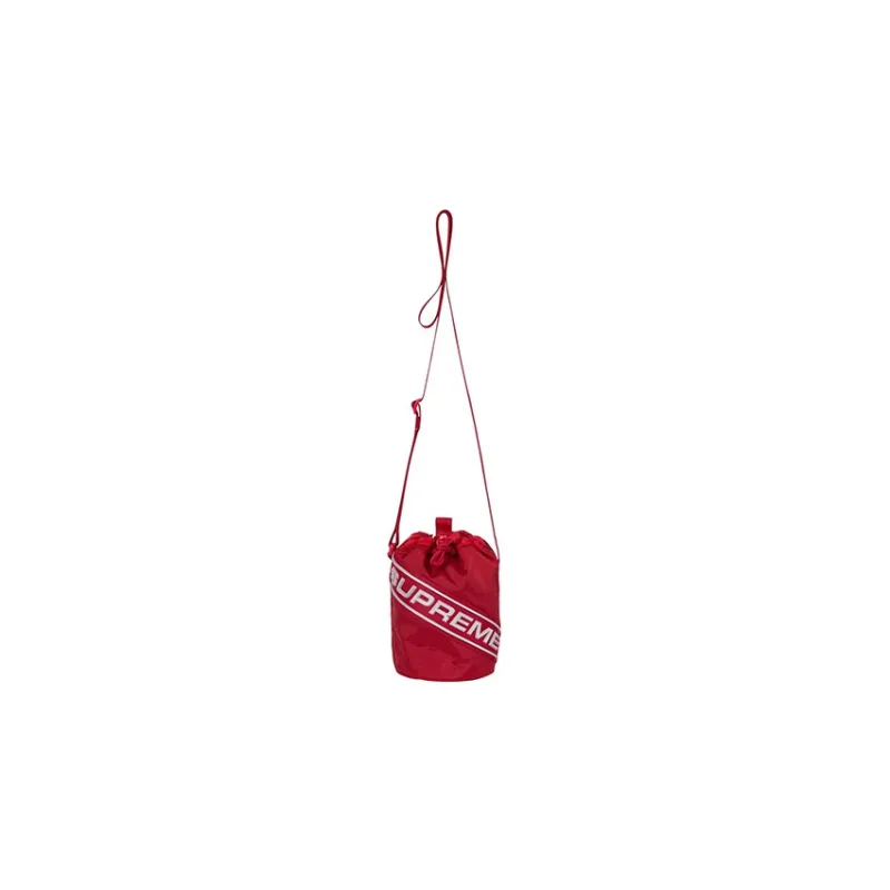 Supreme Waterproof Nylon Storage Bag, Toiletry Bag, Shoulder Bag, Crossbody Bag Trumpets Unisex Red-1