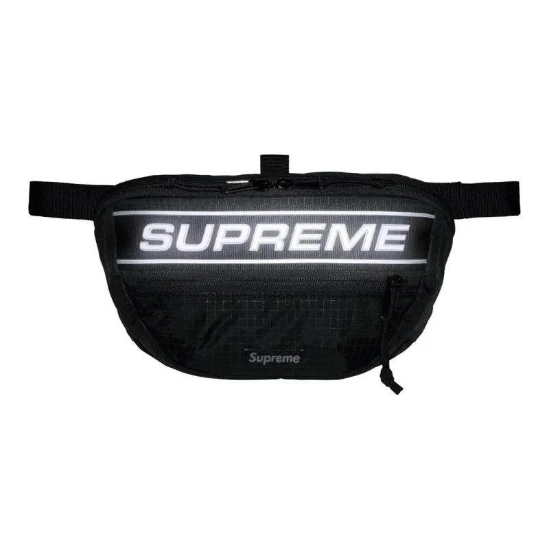 Supreme Waterproof Nylon Crossbody Bag, Fanny Pack Unisex Black-2