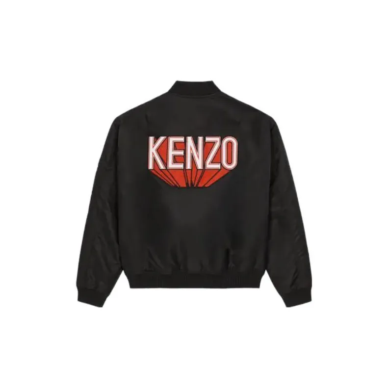 KENZO 3D Logo Patch Zipped Bomber Jacket-1