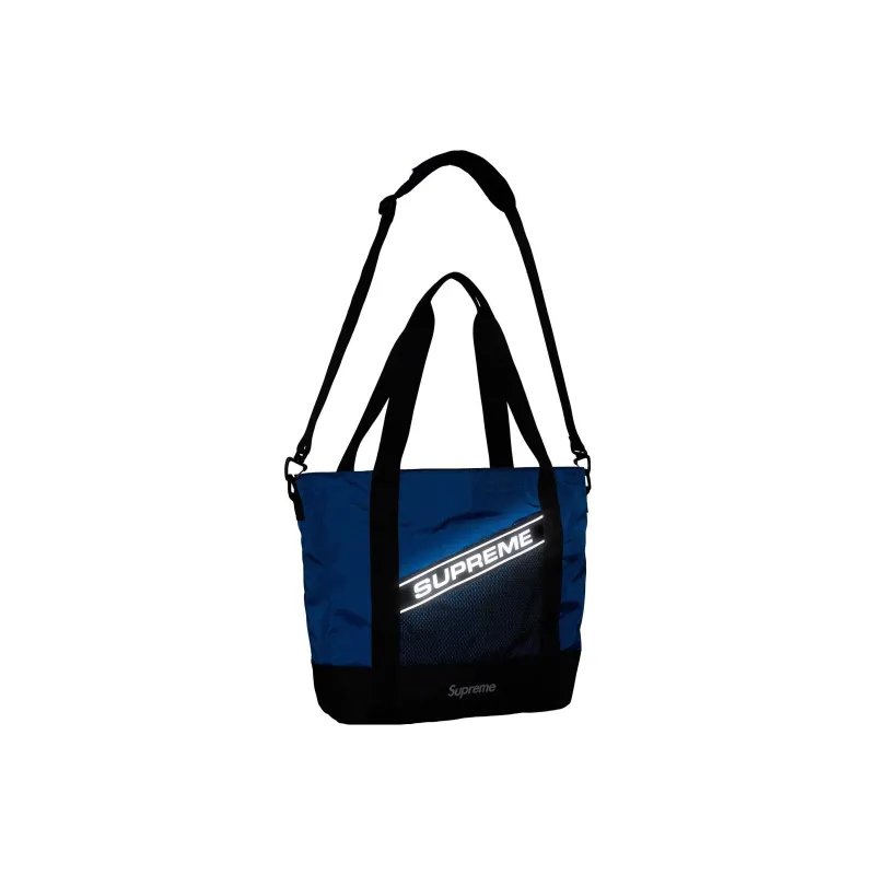 Supreme Waterproof Nylon Tote Bag, Shopping Bag, Handbag Regular Unisex Blue-5