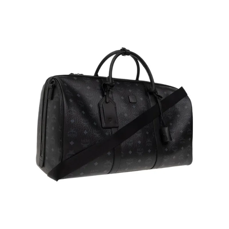 MCM Ottomar Canvas With Nappa Leather Weekend Bag, Handbag, Shoulder Bag, Crossbody Bag, Travel Bag Women's-1