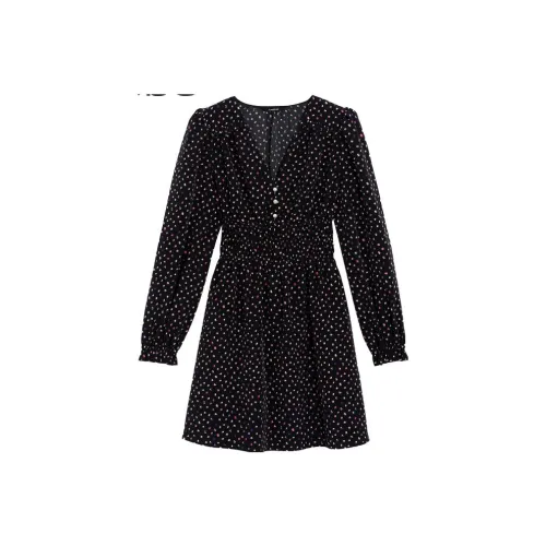 Bebe Long-Sleeved Dresses Women's Black Color