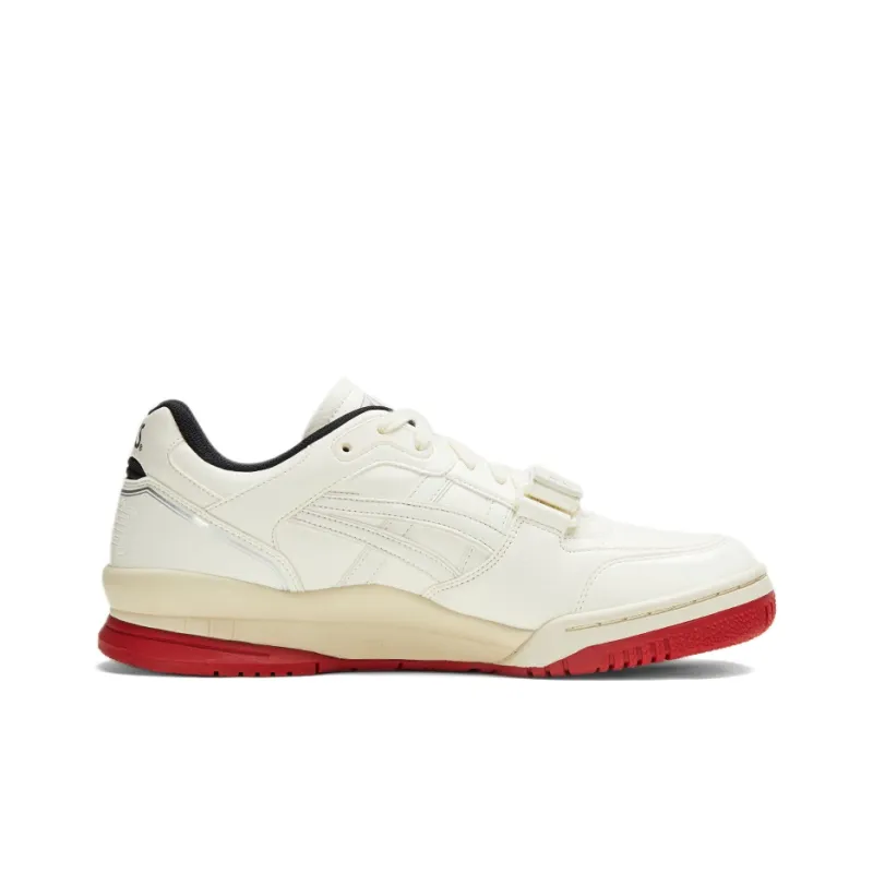 Asics Gel Spotlyte Low V2 Slip Resistant Low Top Vintage Basketball Shoes Unisex White Red Passionate Youth Set-3