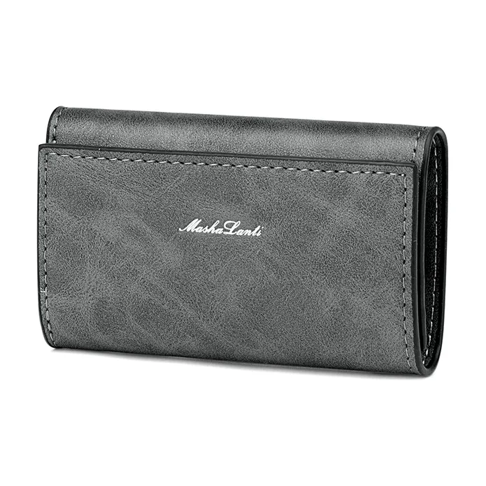 MashaLanti Leather Wallet Card Holder Key Pouch Men's Multicolor-2