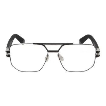 PHILIPP PLEIN Metal Irregular Shape Eyeglass Frames Women's Black