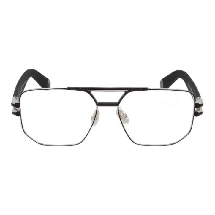 PHILIPP PLEIN Metal Irregular Shape Eyeglass Frames Women's Black-0