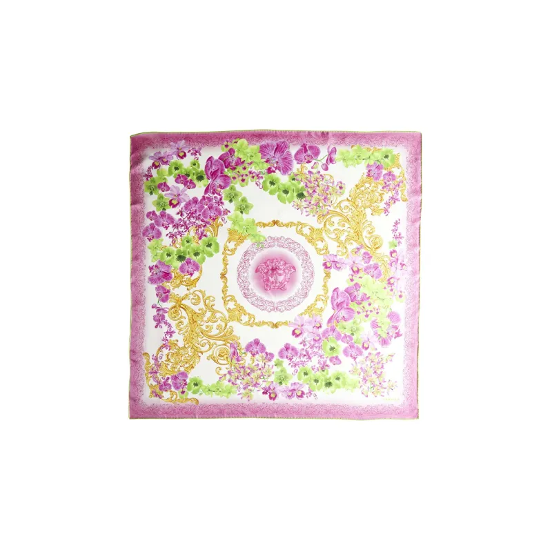 VERSACE Silk Scarves Women's Pink-2