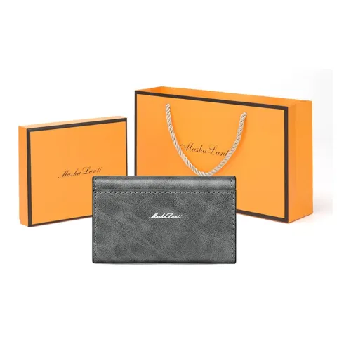 MashaLanti Leather Wallet Card Holder Key Pouch Men's Multicolor