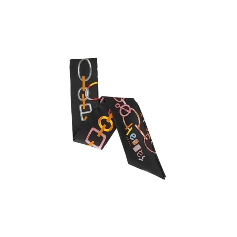 HERMES 2000 2015 Do Re Boucles Silk Twilly Scarf Scarves-2