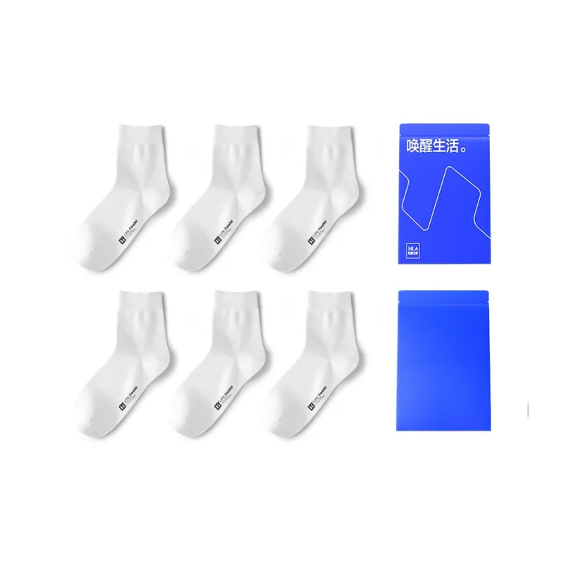 HLA Mid Calf Socks Men's 6 Pairs-38