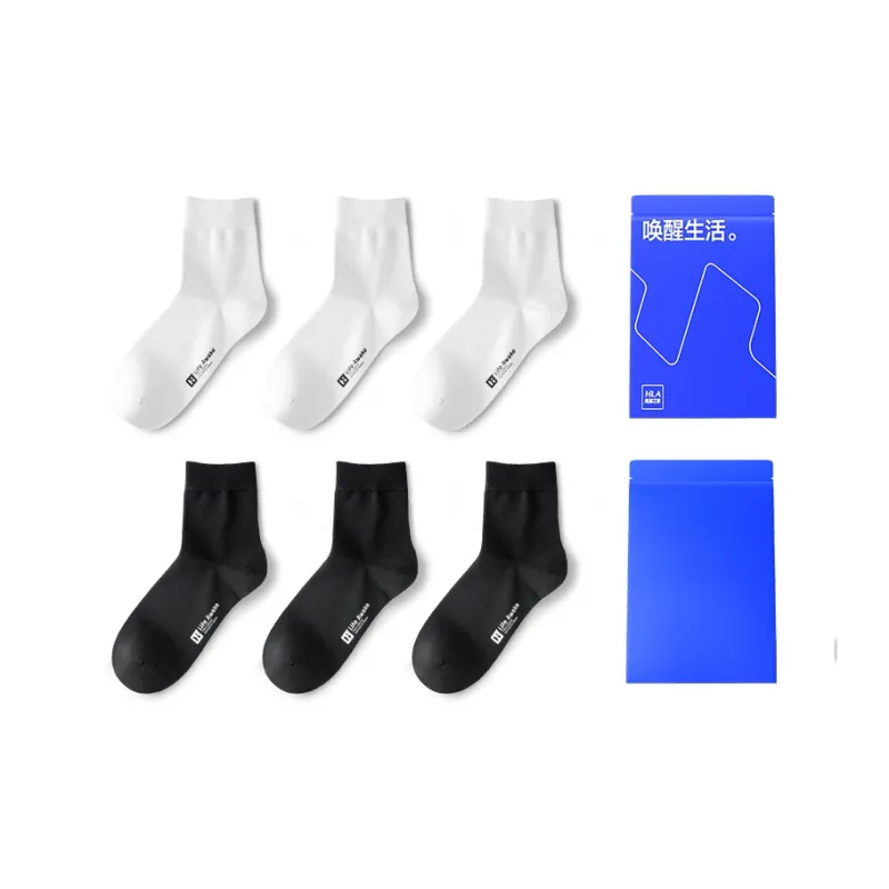 HLA Mid Calf Socks Men's 6 Pairs-47