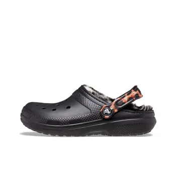 Crocs Classic Lined Animal Remix Clog 'Black & Multi'