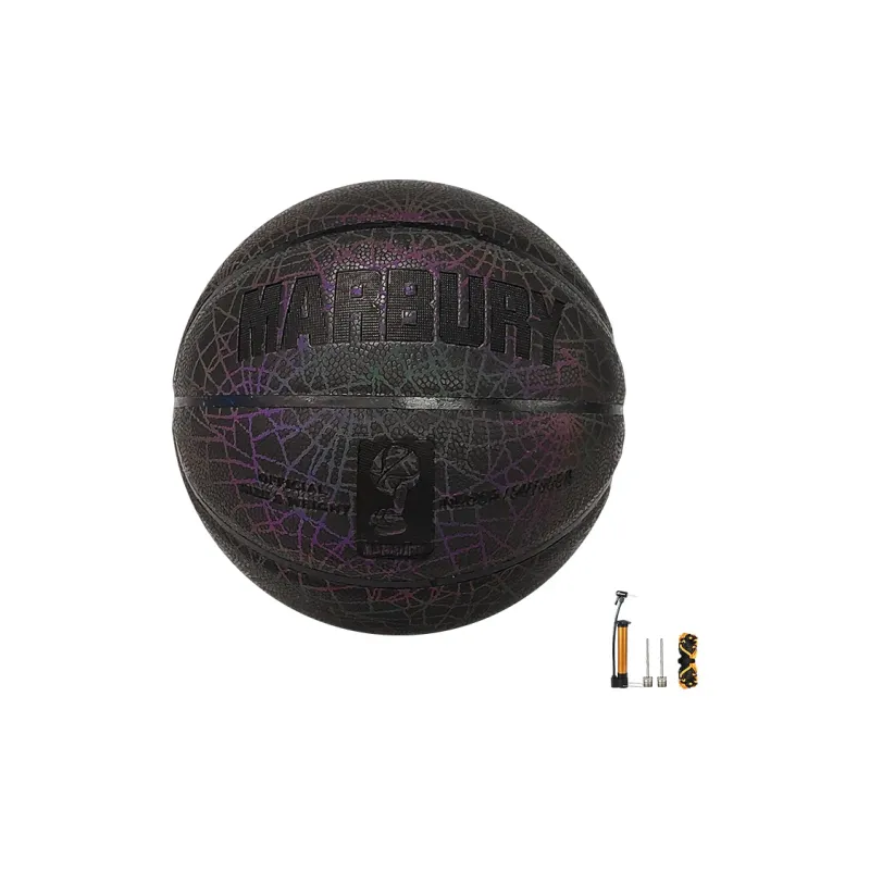 MARBURY Reflective Luminous Series PU Basketball Spider Man Black Size 7 Glow In The Dark Unisex-1