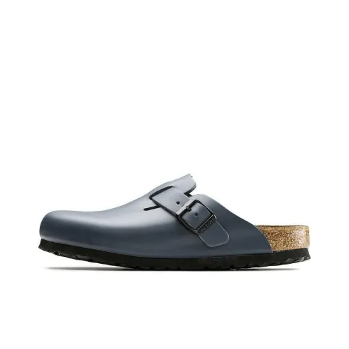 Birkenstock Boston Wrap toe Slippers Unisex Blue Narrow Fit