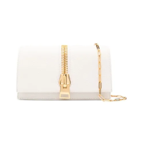 TF Calfskin Crossbody Bag Shoulder Bag Women's Chalk White