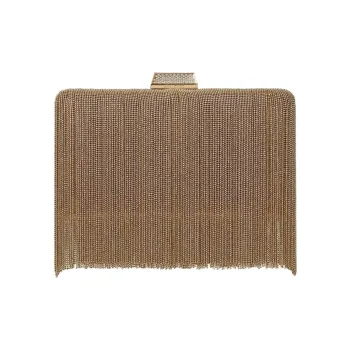 Jimmy Choo Clemmie Chain Fringe Clutch Bag