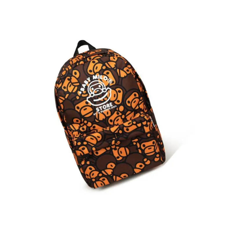 Aape Polyester Backpack Regular Unisex Brown-4