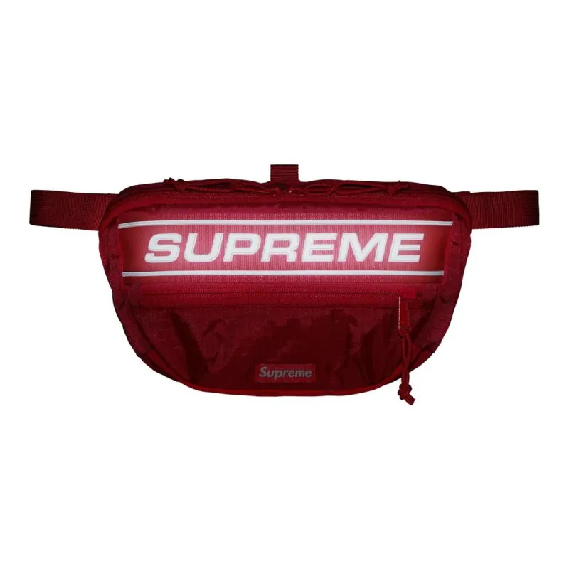 Supreme Waterproof Nylon Crossbody Bag, Fanny Pack Regular Unisex Red-2