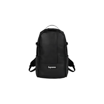 Supreme Cow Leather Backpack Regular Unisex Black