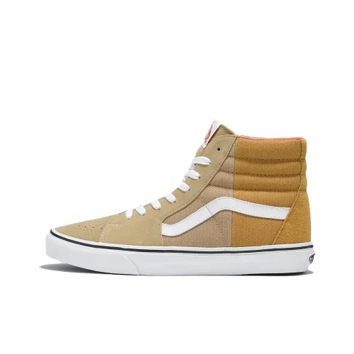 Vans SK8 HI Canvas Shoes Unisex High-Top Yellow