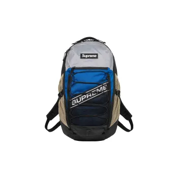 Supreme Nylon Backpack Unisex Blue Gray Multicolor