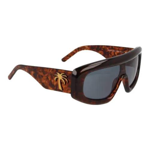 PALM ANGELS Eyewear Carmel Shield Frame Sunglasses
