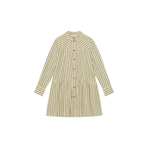 GANNI Long Sleeved Dresses Women's Frost Gray