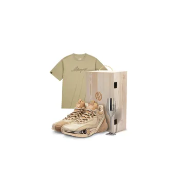 361° AG3 LUX Aaron Gordon China Edition Cushioning Wear Resistant Mid Top Basketball Shoes Men's Champagne Gold