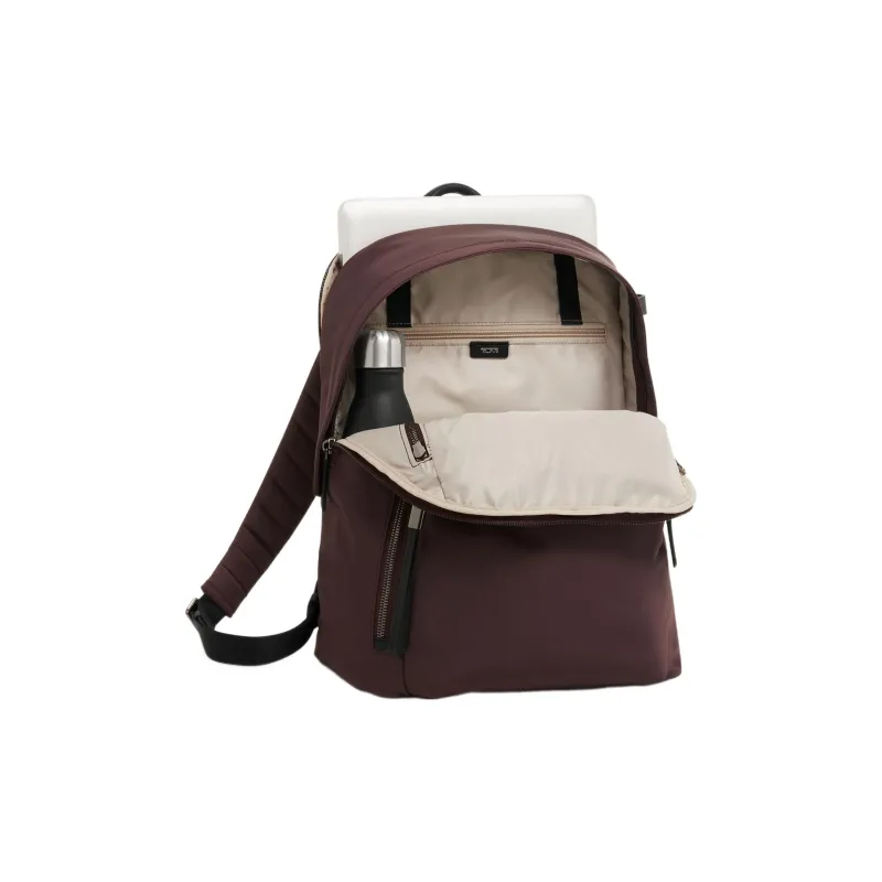 TUMI Nylon Backpack Regular Unisex Dark Plum Purple Red-2
