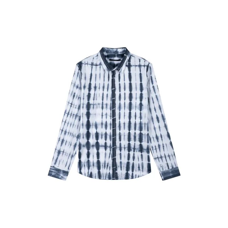 DAVID NAMAN Shirts Men Blue White-1