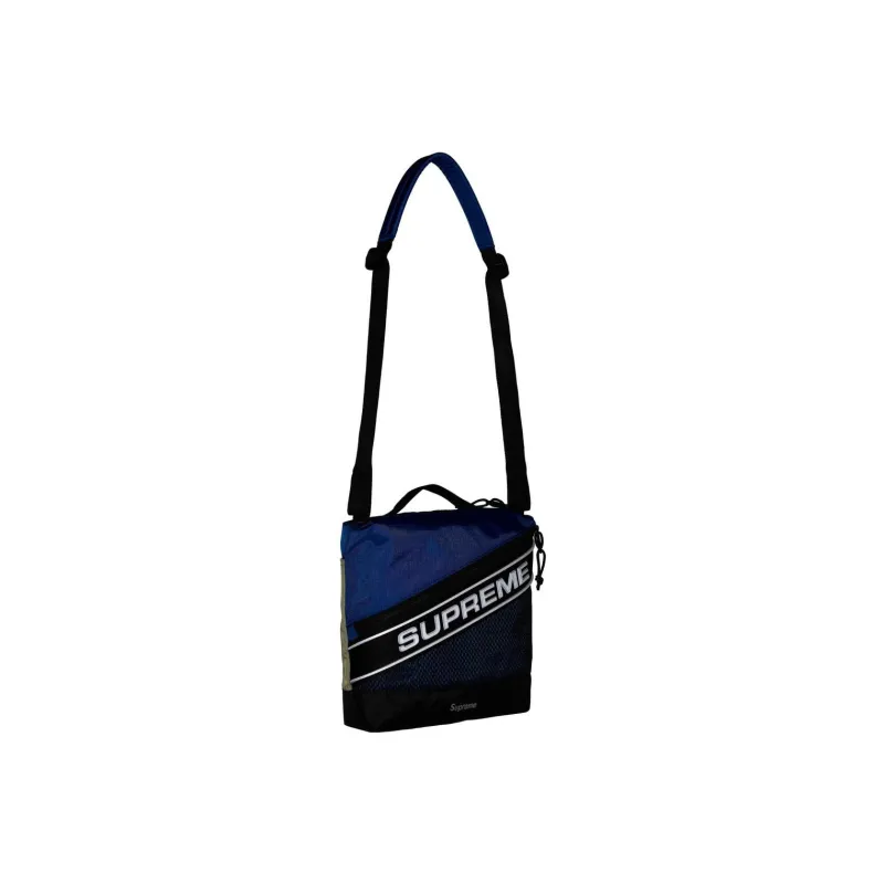 Supreme Waterproof Nylon Crossbody Bag, Shoulder Bag Unisex Blue-3