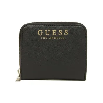 GUESS Leather Coin Purse Unisex Black