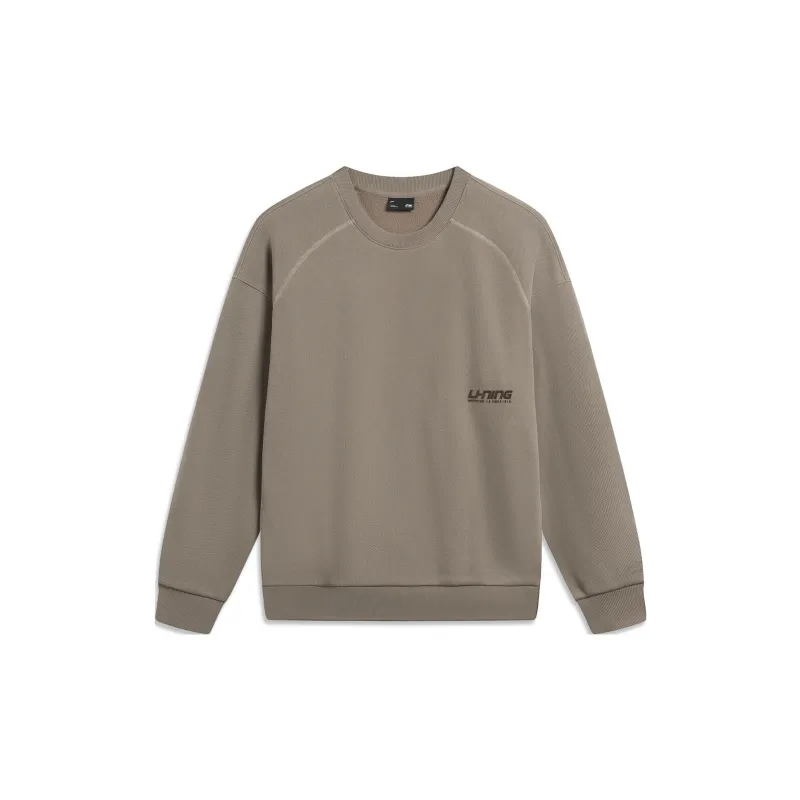 LiNing Sports Fashion Collection Sweatshirt Unisex Brown Rock-1
