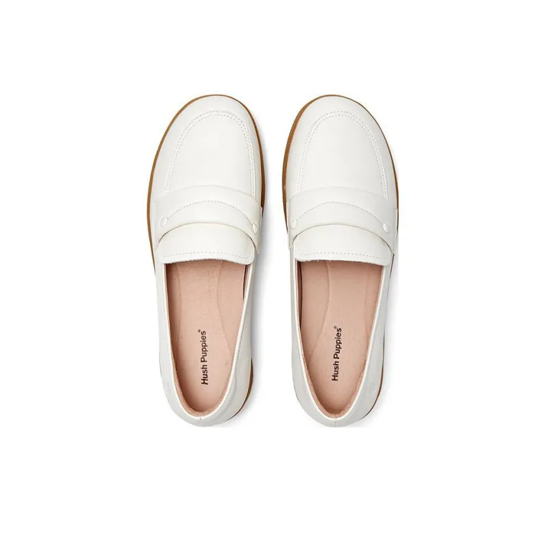 Hush Puppies Loafers 3cm Women's White-3