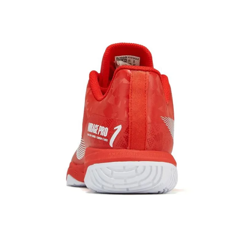 LiNing Shadow Speed Pro Cushioned Slip Resistant Low Top Badminton Shoes Unisex Red-3