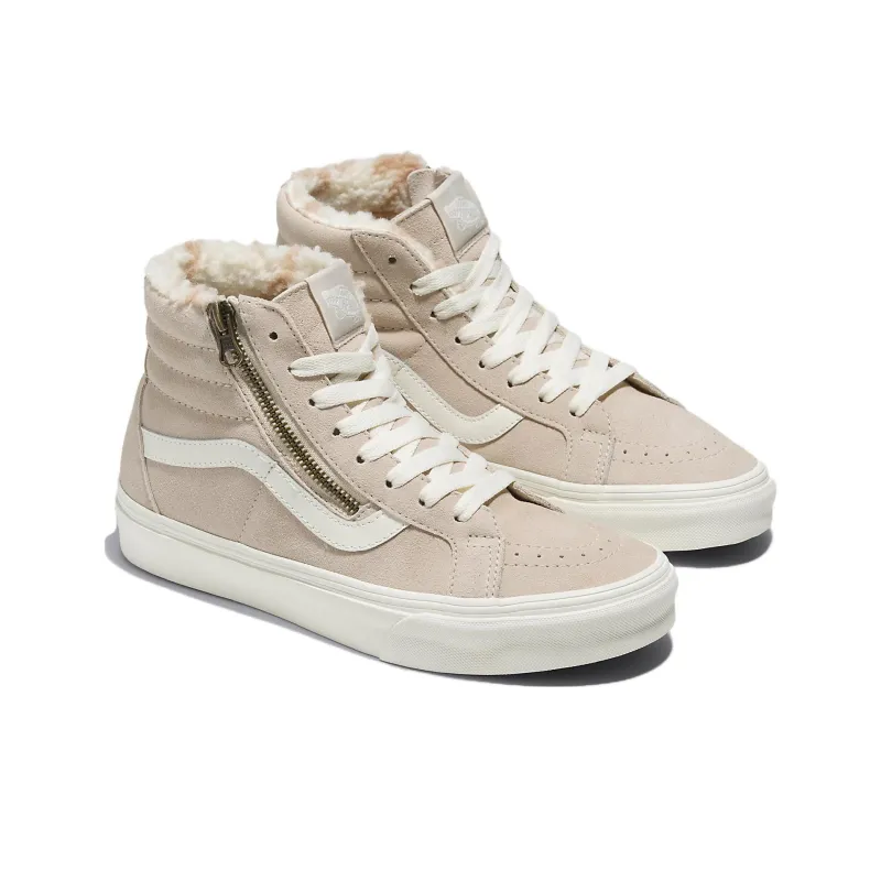 Vans Sk8 Hi Reissue Side Zip Cozy Hug Sherpa 'Beige'-1