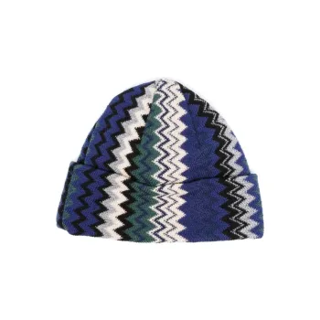 MISSONI Wool Acrylic Fiber Beanies Men's Multicolor