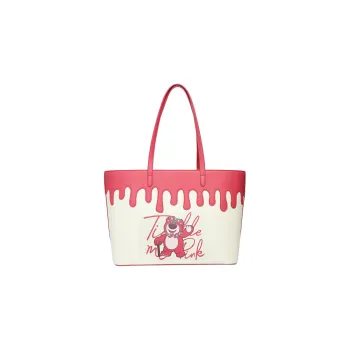 MESUCA Disney Collaboration PVC Tote Bag Shopping Bag Handbag Shoulder Bag Women's Rose Red