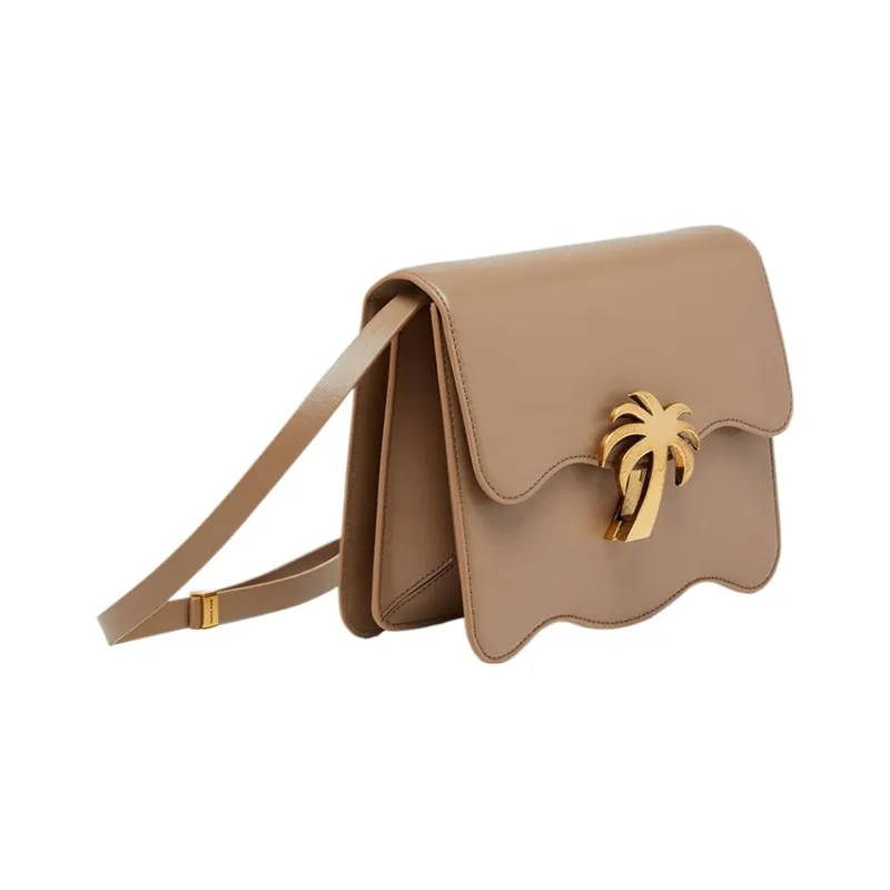 PALM ANGELS Cow Leather Crossbody Bag Shoulder Bag Women's Brown-1