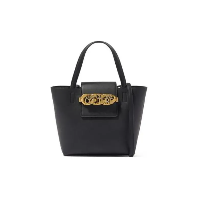 VERSACE JEANS COUTURE Polyester Tote Bag, Shopping Bag, Shoulder Bag, Handbag Tubas Women's Black-1