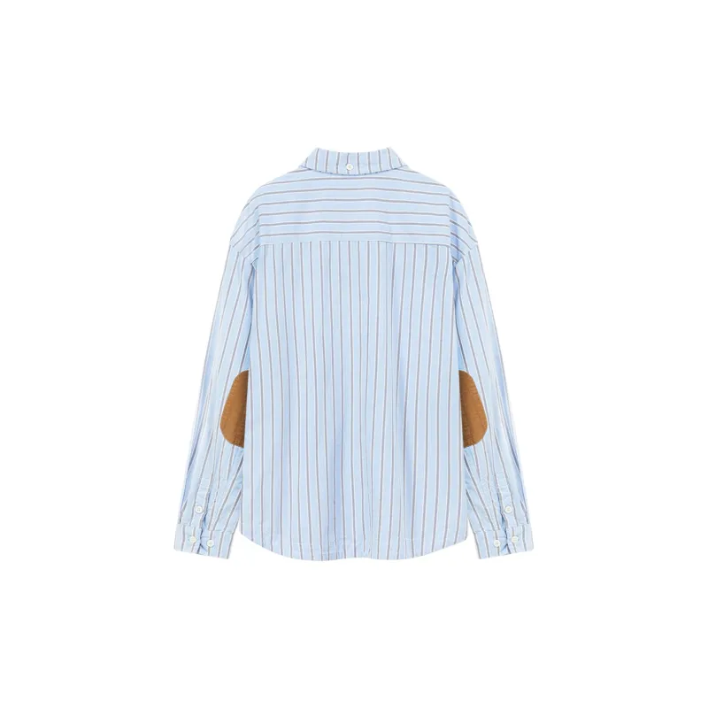 NO ONE ELSE Shirts Women's Blue Stripes Pattern-1