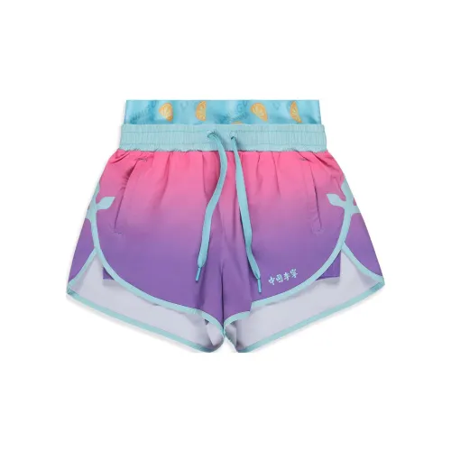 LiNing Li Ning X League Of Legends Pool Party Co-branded Series Casual Shorts Women's Vibrant Pink All Over Print Combo