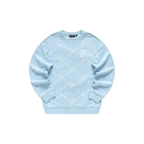 FILA FUSION Sweatshirts Unisex Light Sky Blue