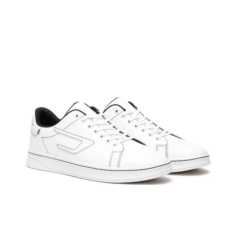DIESEL S Athene Low Top Skateboard Shoes Men's White-1
