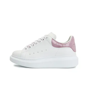 Alexander McQueen Oversized White Pink Croc Women's