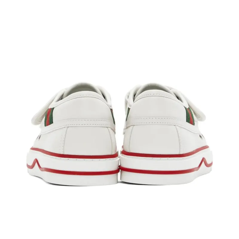 GUCCI Tennis 1977 Low Top Stylish Skateboarding Shoes Women's White-4