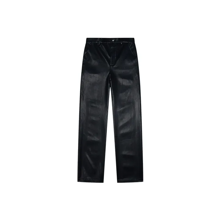BEASTER Leather Pants Unisex Black-1
