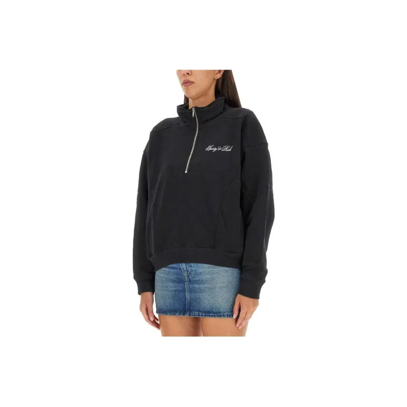 SPORTY & RICH Sweatshirts Unisex Black-1