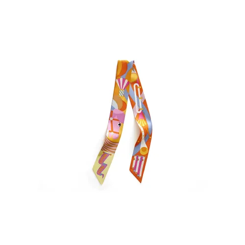 HERMES Silk Scarves Women's Multicolor