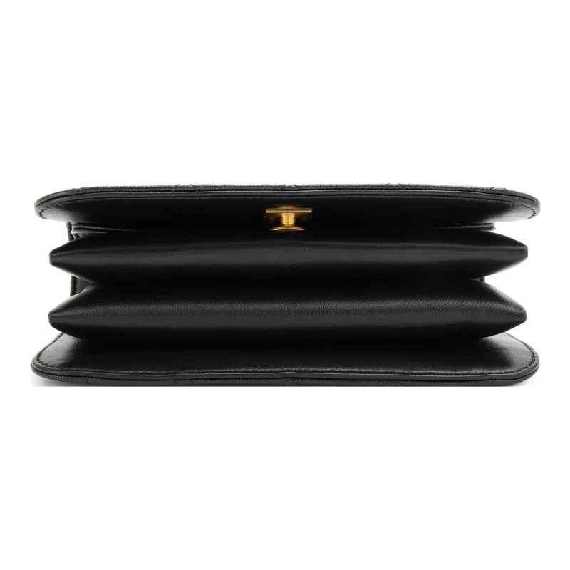 CHANEL Caviar Cow Leather Flap Bag, Shoulder Bag, Crossbody Bag, Handbag Mini Women's Black-3